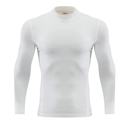 Men Children Long Sleeve Running Slim Tops Tees Sportswear Gym Fitness Compression T-shirt Outdoor Football Jersey Jogging Tight