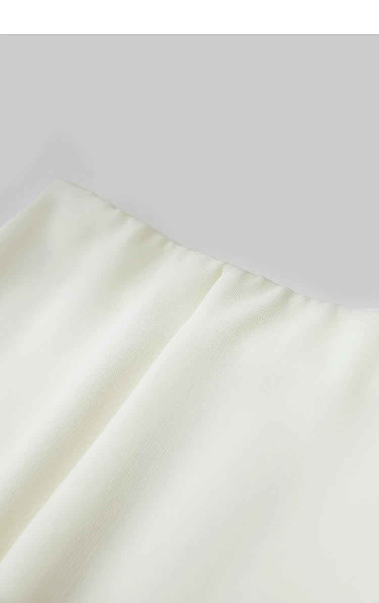 Minimalist Skirt Mermaid For Women 2025 Spring New Elegant Office Lady Solid Mid Length Slim Thin Elastic Skirts 12521065