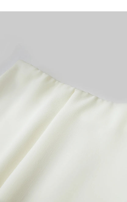 Minimalist Skirt Mermaid For Women 2025 Spring New Elegant Office Lady Solid Mid Length Slim Thin Elastic Skirts 12521065