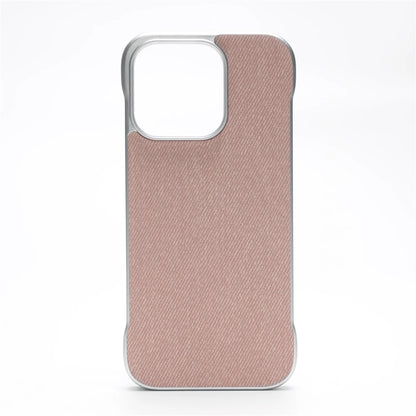 Ultra Thin Frameless Cloth Texture Magnetic Case For iPhone 17 Air 16 Pro Max 15 14 MagSafe Wireless Charge Borderless Hard Cove