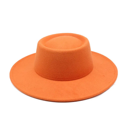 Fedora Hats Men Women 8.5CM Wide Brim Wool Felt Jazz Hats 2023 British style Dress Formal Panama Cap