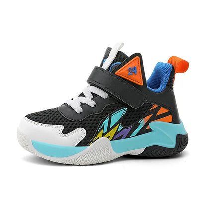 Summer Breathable Children's Sports Shoes Outdoor Basketball Shoes Kids Non-slip Platform Casual Sneakers For Boys Trainers