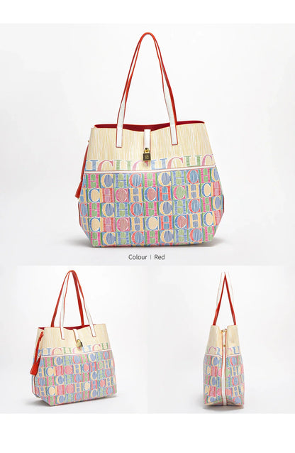 Women's Work 2024 Seasons New Leisure Personalized Tote Bag Fashion Underarm Bag Retro Large Capacity Shoulder Bag