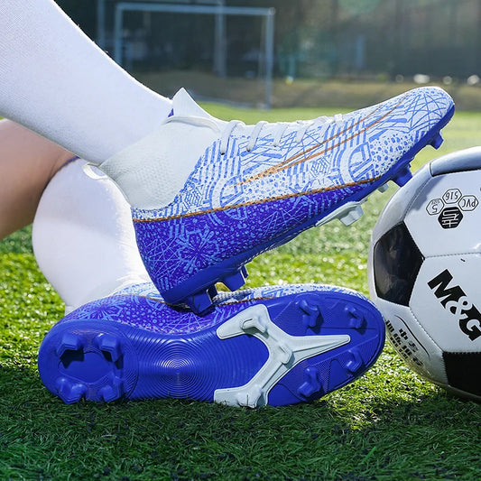 Hot-Selling Football Boots Men's Soccer Cleats TF/FG Wear-Resistant Training Shoes Outdoor Non-Slip Sneakers Size33-46