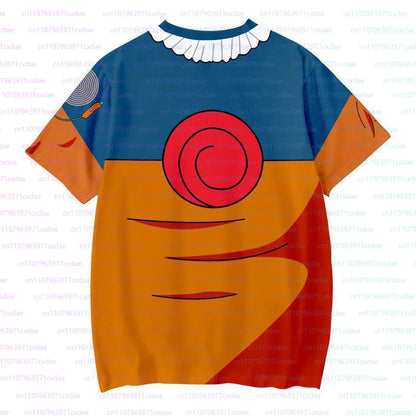 Kakashi Sasuke Anime Summer Boys Short Sleeve T-Shirt Men Cosplay Naruto Character 3D Print Fashion Short Sleeve Tops