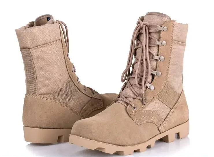 Male Outdoor Training Combat Hunting Boots Spring Autumn Men Jungle Hiking Sports Climbing Camping Breathable Camo Desert Shoes