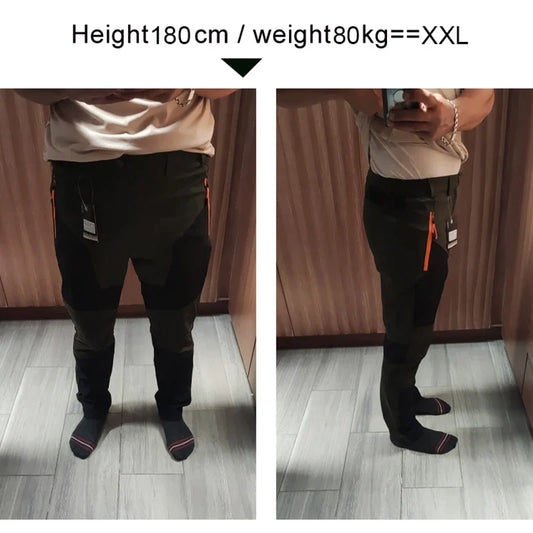 Mens Pants Hiking Trekking Quick Dry Lightweight Splashproof UV Proof Stretch Fishing Outdoor Travel Climbing Trousers
