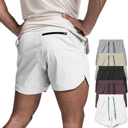 Mens Workout Fitness Shorts Summer Thin Breathable Jogger Shorts Gym Bodybuilding Quick Dry Leisure Running Shorts Soft Touch