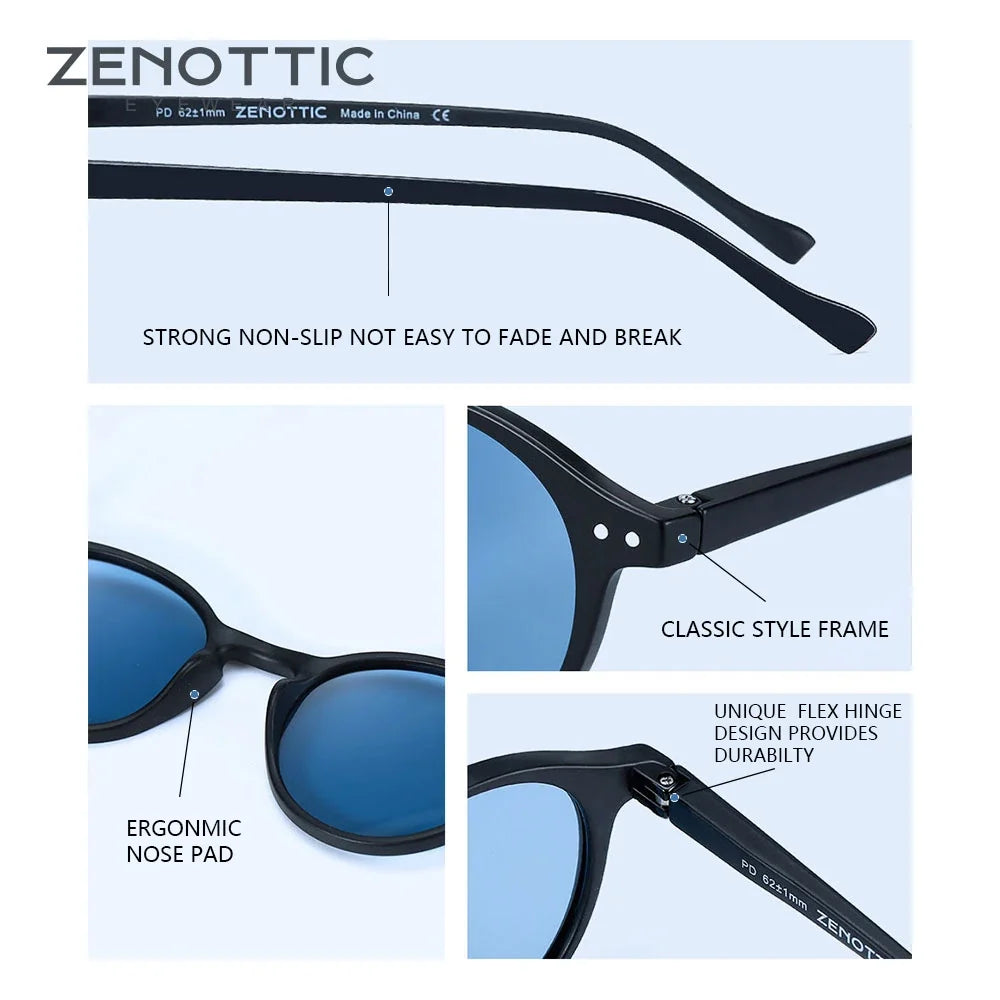 Small Round Sunglasses for Men Women Vintage Retro Polarized Circle Sun Glasses UV400 Protection