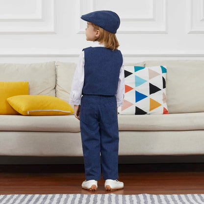 Kids Clothes Boys Wedding Suit Toddler Gentleman Outfit Infant Birthday Baptism Set Baby Formal Party Gift Christening Blazer