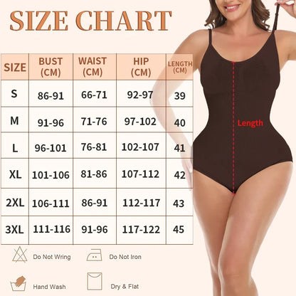 Women Seam-free Sleeveless V-Neck Bodysuit Shapewear Tummy Control Body Shaper Tank Top Red Blue