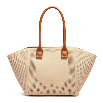 Women's Outdoor Storage Women's Tote Bag Summer New Fabric Hollow Design Large Capacity Beach Bag