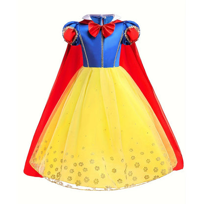 Girls Snow White Dress Kids Princess Dress Up Costumes Toddler Snow White And Huntsman Cosplay Clothing Birthday Party Outfits