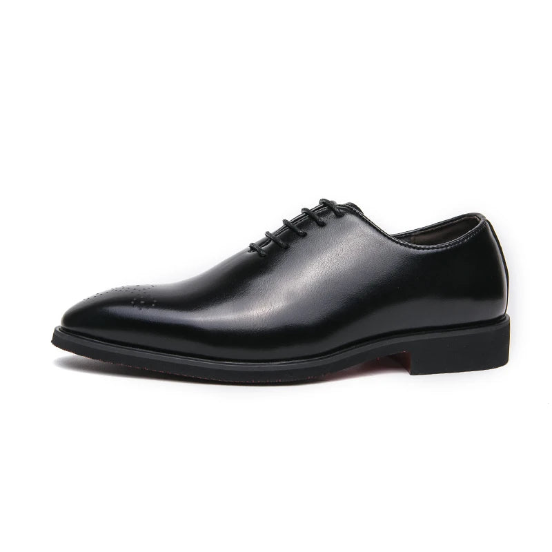 Men's Genuine Leather Dress Shoes Classic Oxford Soft Comfortable Lining Non-Slip Rubber Sole Business Office Formal Occasions