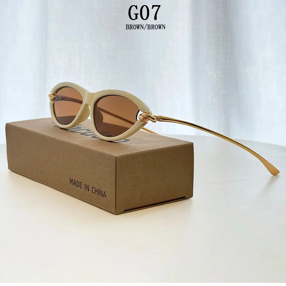 Cat Eye Sunglasses Women 2026 Designer Fashion Glasses Vintage Sunscreen Dropshipping Lentes De Sol Mujer Lunette Soleil Femme
