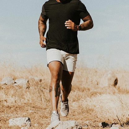 Men's Compression Shorts Quick Dry Elastic Baselayer Summer Gym Running Basketball Fitness Training Casual Sport Quarter Pants