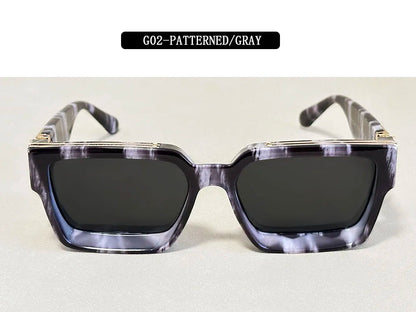 Senior Square Sunglass Men Vintage Millionaire Sunglasses Women Silver Retro Fashion Glasses Dropshipping Gafas De Sol Hombre