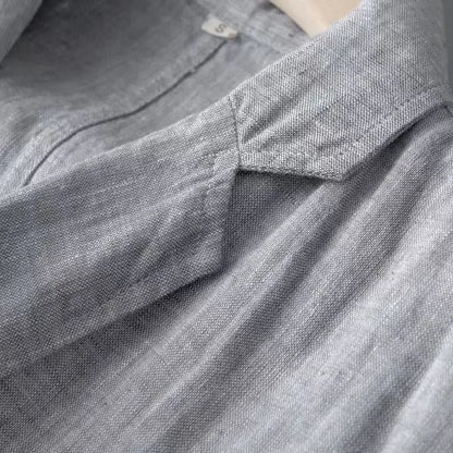 2025 Summer New Men's Linen Casual Suit Coat Solid Color Lightweight Breathable Luxury Cotton Hemp Top 100% Linen Fabric
