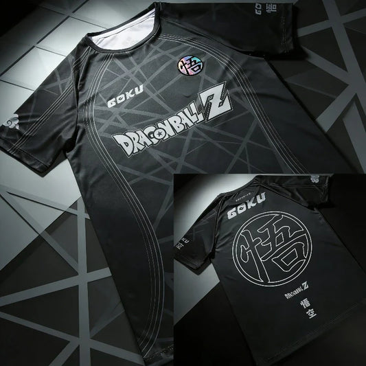 2026 New Dragon Ball Z Goku Anime Football Jersey Summer Plus Size Breathable Jersey Cosplay Short Sleeve T-shirt