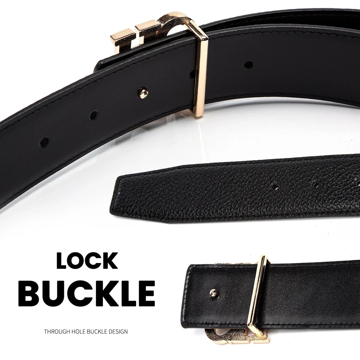 Men's Leather Belts Brand Cowskin Belt Top Quality Men Belt Luxury Designer Leather Belts Metal Buckle Male belts 3.8CM
