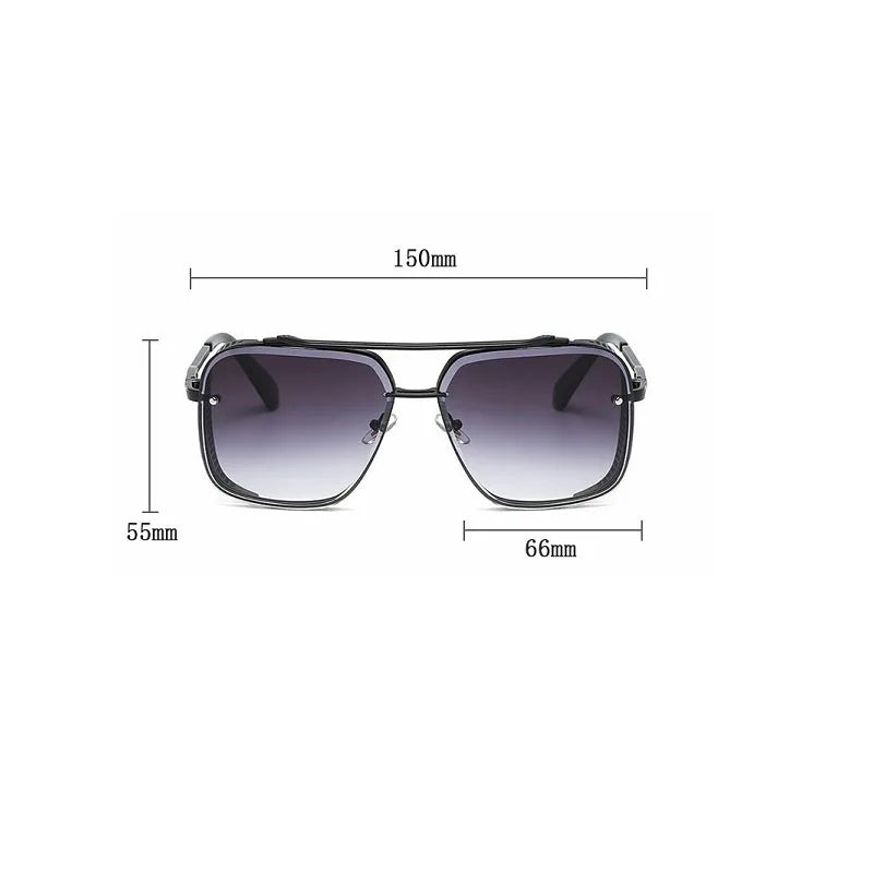 2025 Steampunk Sunglass Men Vintage Square Sunglasses Women Trendy Retro Punk Fashion Glasses Gafas De Sol Hombre Luxe Zonnebril