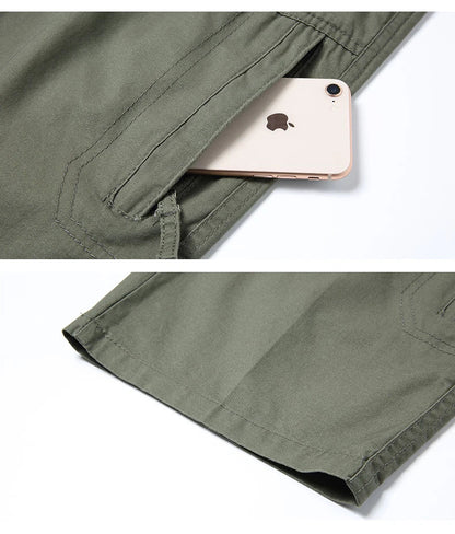 Plus Size Men's Shorts Casual Cargo Shorts Summer Cotton Work Shorts Outdoor Sweatpants Cool Breathable
