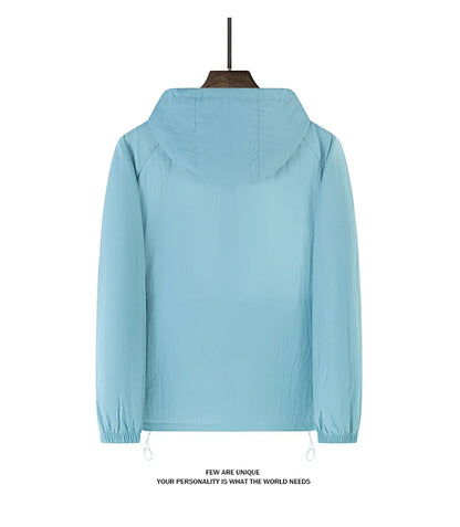 Summer Windbreaker Men Women Lightweight Sun Protection Jacket Unisex Camping Climbing Hiking Outdoor Waterproof Coat