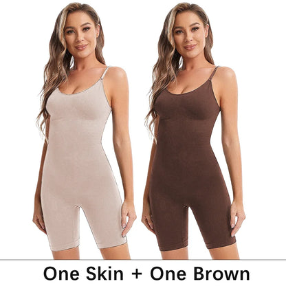 Seamless Bodysuit Compression Open Crotch Shapewear Women Push Up Corset Slimming Butt Lifter Full Body Shaper Slimmer