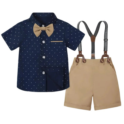 Baby Boy Clothes Toddler Wedding Outfit Kids Formal Birthday Party Suit Set Infant Graduation Piano Performance School Clothes