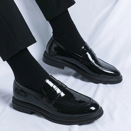New Summer Slip on Flats Stylish Leather Men's Loafers Fashion Casual Shoes Man Light Antiskid Driving Shoes Handmade Moccasins