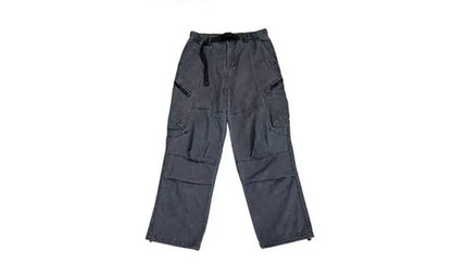 American Streetwear Multi-Pocket Cargo Pants Men High Quality Fashion Baggy Pants Plus Size Black Army Straight-Leg Trousers