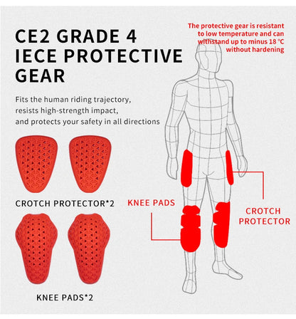 New Black Motorcycle Pants Riding Men Equipemt Summer Breathable Trousers With CE Protection Armor Wearing Gears Accessories