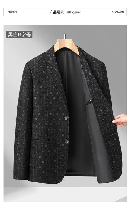 10 Colors Men's Casual Blazer 2026 Spring New Comfortable Single Breasted Suit Jacket for Men