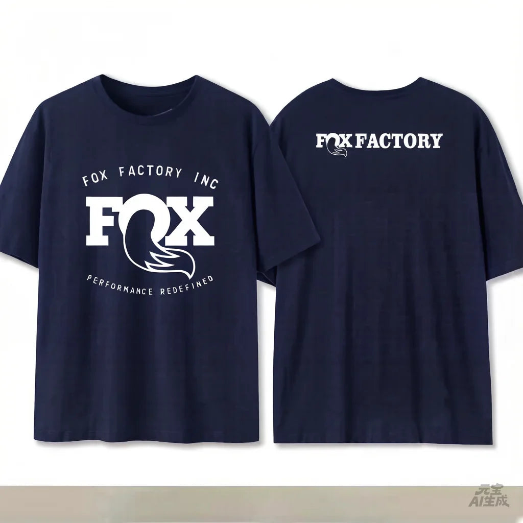 Summer Fox Racing Cross - country Mountain Bike Commemorative T - shirt High Quality Fashion Men Women Short Sleeve Round Neck