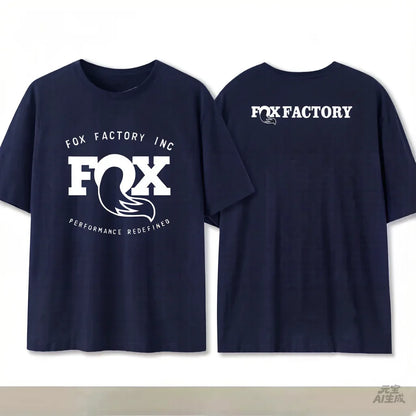 Summer Fox Racing Cross - country Mountain Bike Commemorative T - shirt High Quality Fashion Men Women Short Sleeve Round Neck