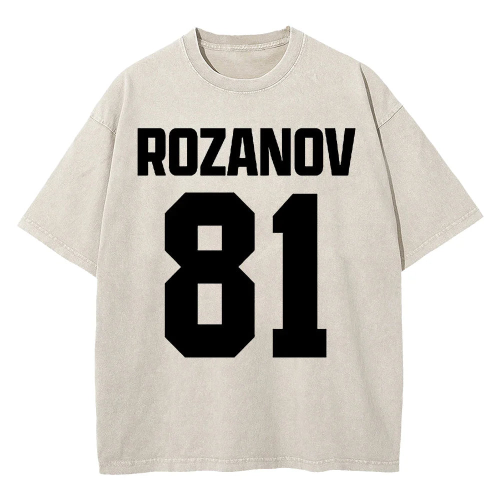 100% Cotton Vintage Washed 24 Hollander Montreal Voyageurs Tshirt Fashion Men TV Heated Rivalry Ilya Rozanov 81 Tees Shirts Tops