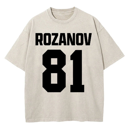 100% Cotton Vintage Washed 24 Hollander Montreal Voyageurs Tshirt Fashion Men TV Heated Rivalry Ilya Rozanov 81 Tees Shirts Tops