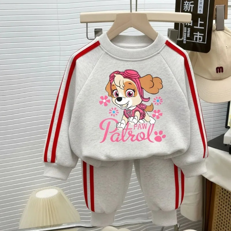 2026 Spring New Style PAW Patrol Printed Children's Casual Clothing Sets Kids O Neck Hoodies and Long Pant Two Piece Tracksuit