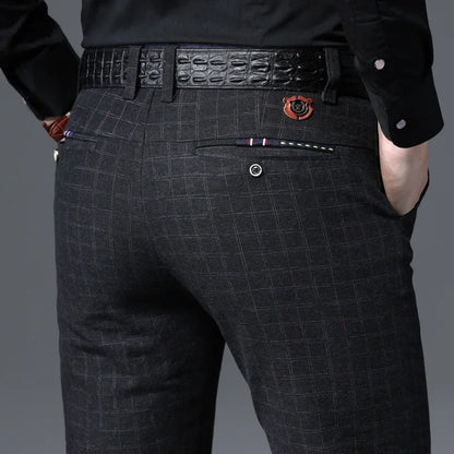 Spring Autumn New Fashion Mens Casual Pants High Quality Brand Business Pants Male Clothing Cotton Formal Trousers Men Clothing