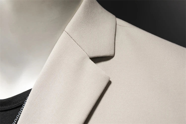 15-color boutique fashion suit 6XL men's slim groom wedding suit jacket business office suit casual solid color suit jacket