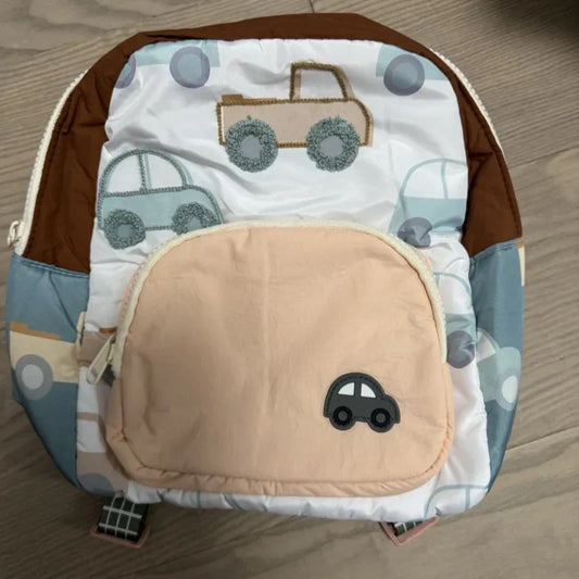 Car Embroidery, Children's Backpack, Personalized Name, Backpack, Walking Bag, Customized Diaper Bag For Boys And Girls