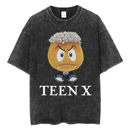 Retro Washed Playboi Carti I AM MUSIC Logo T Shirt Opium Ken Carson Narcissist Tour Antagonist Rap T-shirts Men's Oversized Tees