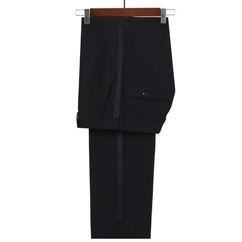 Men Slim Fit Suits 2 Pieces Wedding Prom Tuxedo Mix Match Beaded Shawl Lapel side flap pocket Groom Banquet Events Wear