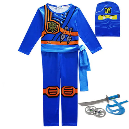 NINJA cosplay Boys Advanced Latest Role Playing Costume Jumpsuit Set Halloween Christmas Party Ninja Superhero Set Cosplay