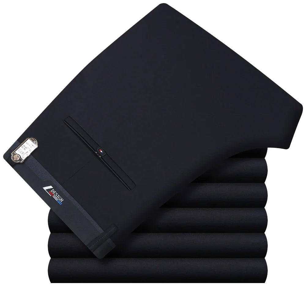 Mens Suit Pants Summer Thin Men Dress Pants Straight Business Office Mens Formal Pants Big Size Classic Trousers Male