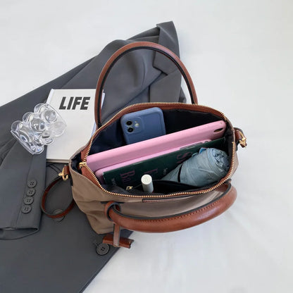 Fashion Casual Women'S Tote Bag Waterproof Nylon Shoulder Bag Commuting Handbag Crossbody Bag Large Capacity Women'S Bag