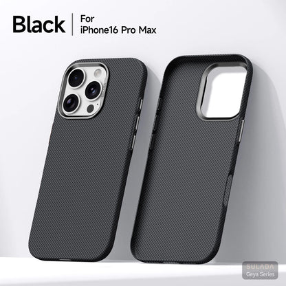 Kevlar Pattern Texture Wireless Charging Case For IPhone 18 Pro Max 17 16 360° Rotate Bracket Bare-metal Feel Drop-Proof Cover