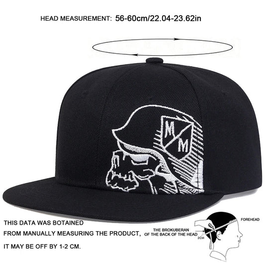 Unisex Helmeted Man Embroidery Hip-hop Hats Spring and Autumn Outdoor Adjustable Casual Baseball Caps Sunscreen Hat