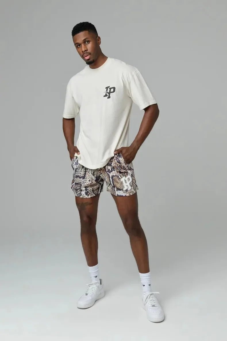 Mens Clothing IP Trend Casual Shorts Summer Fitness Sports Mesh Breathable Quick Dry Short Pants Man Beach Basketball Sweatpants