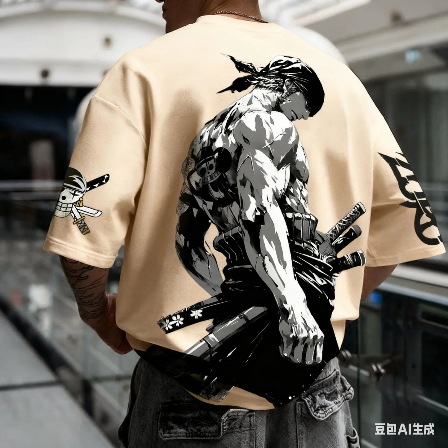 Anime Zoro ONE PIECE Harajuku Men Super Saiyan Vintage Summer T-shirt Loose Women Streetwear Casual Short-sleeved T Shirt Top